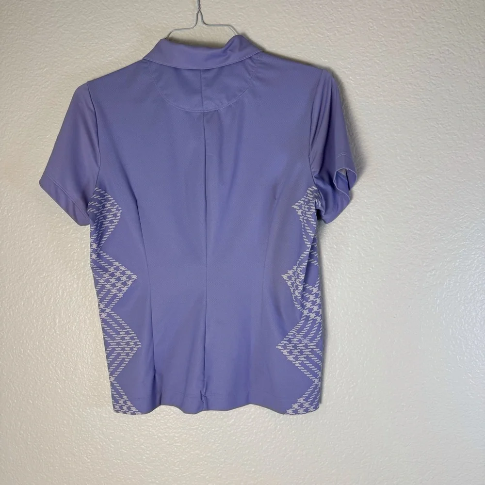 Womens Golf Tennis shirt Lavender Nike Dry Fit Sz M - Picture 3 of 5